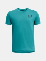 Under Armour Tričko UA B SPORTSTYLE LEFT CHEST SS-BLU - Kluci