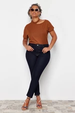 Trendyol Curve Dark Blue Estra Flexible Skinny Jeans