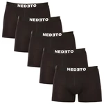 5PACK pánské boxerky Nedeto černé