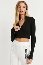 Cool & Sexy Women's Black Camisole Short Jacket