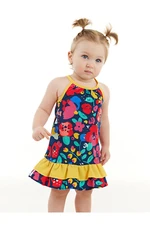 Denokids Floral Baby Girl Poplin Cotton Summer Strap Dress