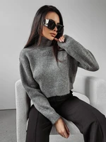 Grey turtleneck LEILA 2023 OLAVOGA