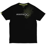 Matrix tričko black hex print t-shirt - l