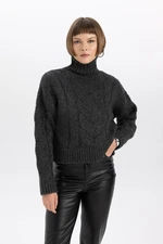 DEFACTO Relax Fit Half Turtleneck Knitwear Sweater