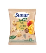 SUNAR BIO detské chrumky mini oceán mango 10m+ 18 g