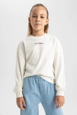 DEFACTO Girls Crew Neck Long Sleeve T-Shirt