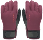 Sealskinz Waterproof All Weather Insulated Glove Red/Black L Kesztyű kerékpározáshoz