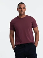 Ombre Classic BASIC men's cotton T-shirt - maroon