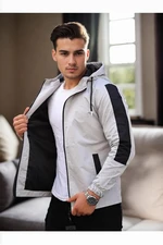 84690 Dewberry Seasonal Mens Jacket-BEIGE-BLACK