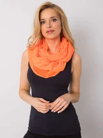 Fluo orange viscose neck warmer