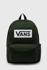 Ruksak Vans Old Skool Boxed zelená farba, veľký, s potlačou, VN0A7SCHBD61