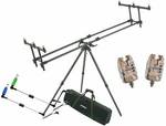 Mivardi Tripod Premium Combo 2x Sounder Easy 2x Swingarm Rutenhalter