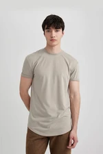 DEFACTO Men's Beige T-Shirt - N2104AZ/BG730