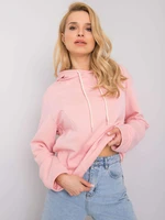 Women's light pink hoodie