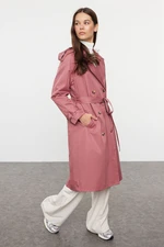 Trendyol Dusty Rose Regular Belted Trench Coat