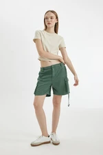 DEFACTO Cool Regular Fit Normal Waist Short Leg Gabardine Shorts