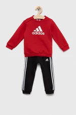 Dětská tepláková souprava adidas I BOS LOGO červená barva