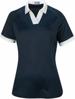 Callaway Womens Short Sleeve V-Placket Colourblock Polo Peacoat XS Polo košeľa