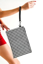 Capone Outfitters Paris Houndstooth Patterned Women's Clutch Bag