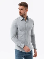 Ombre Men's long sleeve knit shirt