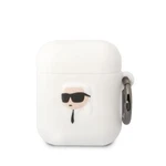 Silikonové pouzdro Karl Lagerfeld 3D Logo NFT Karl pro Airpods Pro, white