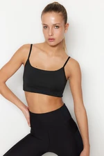 Trendyol Black Support/Shaping Stitching Detail Sports Bra