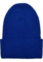 Cap made of recycled yarn, ribbed knit Royalblue