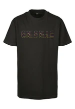 Children's T-shirt for girls in black