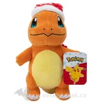 Jazwares Pokémon plyšák Charmander s vianočnou čepkou 20 cm