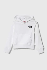 Dětská bavlněná mikina The North Face B GRAPHIC HOODIE 1 bílá barva, s kapucí, s potiskem