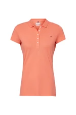 Tommy Hilfiger Polo tričko - SHORT SLEEVE SLIM POLO oranžové