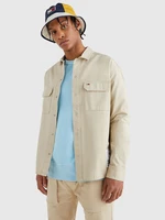 Beige men's shirt Tommy Jeans Overshirt