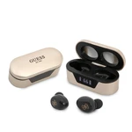 Guess True Wireless Classic Logo BT5.0 5H Stereo Earphones, zlatá