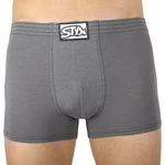 Men's boxer shorts Styx classic rubber dark gray