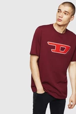 Diesel T-shirt - T JUSTDIVISIOND T-SHIRT burgundy