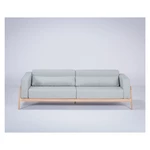 Niebieskoszara sofa z konstrukcją z drewna dębowego Gazzda Fawn, 240 cm