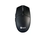 Myš C-TECH WLM-06S-B, černo-grafitová, bezdrátová, silent mouse, 1600DPI, 6 tlačítek, USB nano receiver