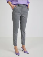 White-and-black women's patterned trousers ORSAY