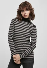 Women's turtleneck Y/D LS asphalt/black