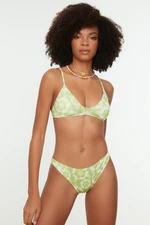 Zestaw bikini Trendyol Green z kwiatowym nadrukiem