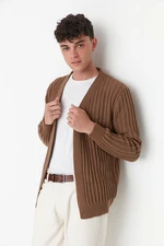 Trendyol Mink Men Regular Fit Cardigan