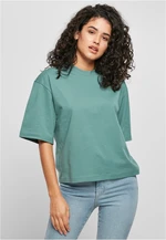 Women's Organic Oversized T-Shirt with White Leaf