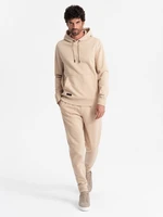 Ombre BASIC men's cotton tracksuit set kangaroo sweatshirt + joggers