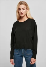 Women's Eco Viscose Oversized Sweater - Black