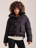 Short black winter jacket