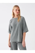 LC Waikiki Crew Neck Plain Oversize Women's Blouse