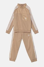 Dětská tepláková souprava adidas Originals CREW SET HZ béžová barva, IX9989