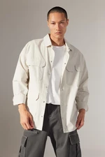 DEFACTO Oversize Fit Cotton Long Sleeve Shirt Jacket