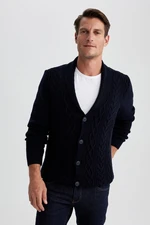 DEFACTO Standard Fit Shawl Collar Knitwear Cardigan