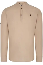 G783 DEWBERRY JUDGE COLLAR MEN'S SHIRT-BEIGE